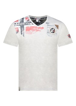 Geographical Norway Koszulka &quot;Jamo&quot; w kolorze jasnoszarym ze sklepu Limango Polska w kategorii T-shirty męskie - zdjęcie 184218017