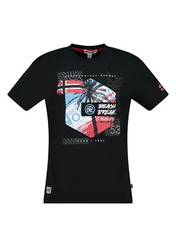Geographical Norway Koszulka &quot;J-Break&quot; w kolorze czarnym ze sklepu Limango Polska w kategorii T-shirty męskie - zdjęcie 184218045