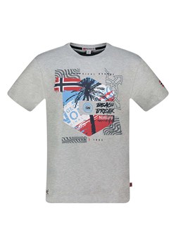 Geographical Norway Koszulka &quot;J-Break&quot; w kolorze szarym ze sklepu Limango Polska w kategorii T-shirty męskie - zdjęcie 184218049