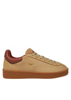 Sneakersy Lacoste Baseshot Premium 7-48SMA0007 Brązowy ze sklepu eobuwie.pl w kategorii Buty sportowe męskie - zdjęcie 184218498