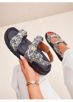 Royalfashion Damskie sandały z printem Alloe ze sklepu royalfashion.pl w kategorii Sandały damskie - zdjęcie 184220119