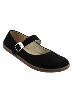 Barefoot skórzane minimalistyczne półbuty damskie czarne Nika Komfort 1445 ze sklepu ulubioneobuwie w kategorii Półbuty damskie - zdjęcie 184220965
