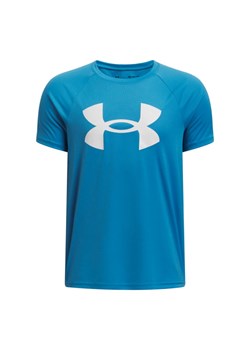 Chłopięca koszulka treningowa Under Armour UA Tech Big Logo SS - niebieska ze sklepu Sportstylestory.com w kategorii T-shirty męskie - zdjęcie 184221187