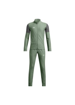Chłopięcy dres komplet treningowy Under Armour UA B\'s Challenger Tracksuit - zielony ze sklepu Sportstylestory.com w kategorii Dresy męskie - zdjęcie 184221237