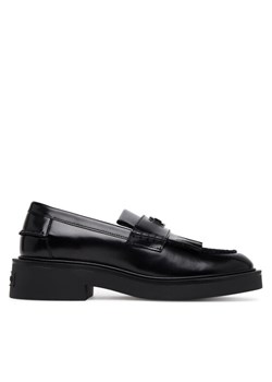 Loafersy Tommy Jeans Tjw Fringes Loafer EN0EN02790 Czarny ze sklepu eobuwie.pl w kategorii Lordsy damskie - zdjęcie 184221769