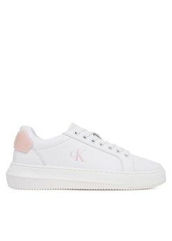 Sneakersy Calvin Klein Jeans Chunky Cupsole Ru Patch Lth Wn YW0YW01846 Biały ze sklepu eobuwie.pl w kategorii Buty sportowe damskie - zdjęcie 184221859