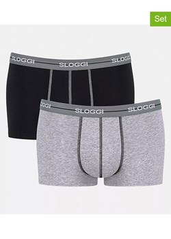 Sloggi Bokserki (2 pary) &quot;Start&quot; w kolorze czarno-szarym ze sklepu Limango Polska w kategorii Majtki męskie - zdjęcie 184227016