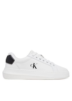 Sneakersy Calvin Klein Jeans Chunky Cupsole Ru Patch Lth Wn YW0YW01846 Biały ze sklepu eobuwie.pl w kategorii Buty sportowe damskie - zdjęcie 184227206