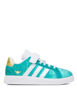 adidas Sneakersy Disney Jasmine Grand Court 2.0 JR4919 Turkusowy ze sklepu MODIVO w kategorii Buty sportowe dziecięce - zdjęcie 184227955