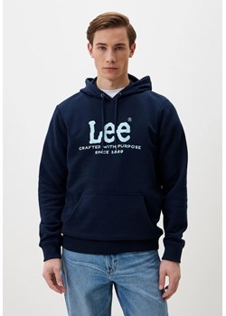 LEE MĘSKA BLUZA Z KAPTUREM LEE LOGO HOODIE EMPEROR NAVY 112358010 ze sklepu YouNeedit.pl w kategorii Bluzy męskie - zdjęcie 184229259