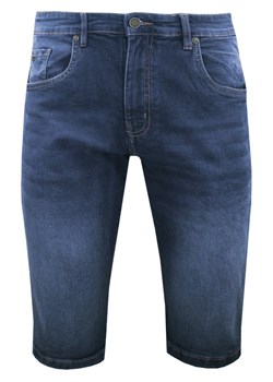 Jeansowe Męskie Szorty (Krótkie Spodenki) - Pako Jeans - Granatowe SPPJNSszortySAMOTgr ze sklepu JegoSzafa.pl w kategorii Spodenki męskie - zdjęcie 184229976