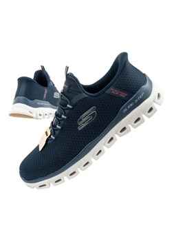 Buty Skechers Glide-Step Slip-Ins 233010/NVY niebieskie ze sklepu ButyModne.pl w kategorii Buty sportowe męskie - zdjęcie 184230298
