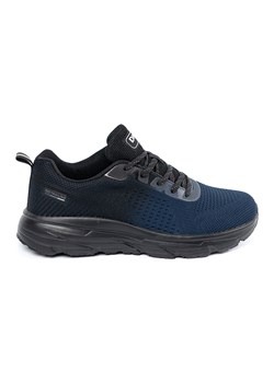 DK Granatowo-czarne buty męskie niebieskie ze sklepu ButyModne.pl w kategorii Buty sportowe męskie - zdjęcie 184230307