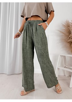 spodnie calabria khaki one size ze sklepu UBRA w kategorii Spodnie damskie - zdjęcie 184230867