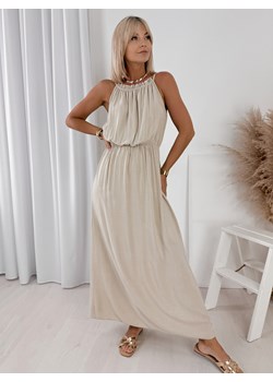sukienka ikaria beżowa one size ze sklepu UBRA w kategorii Sukienki - zdjęcie 184231046