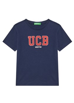 United Colors Of Benetton T-Shirt 3I1XG10HT Granatowy Regular Fit ze sklepu MODIVO w kategorii T-shirty chłopięce - zdjęcie 184231765