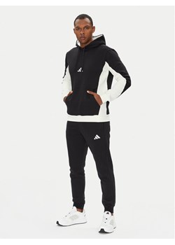 adidas Dres Fleece Colorblock KB5264 Czarny Regular Fit ze sklepu MODIVO w kategorii Dresy męskie - zdjęcie 184231785