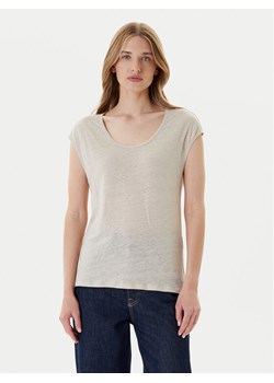 United Colors Of Benetton T-Shirt 37UJE16B1 Beżowy Regular Fit ze sklepu MODIVO w kategorii Bluzki damskie - zdjęcie 184231876