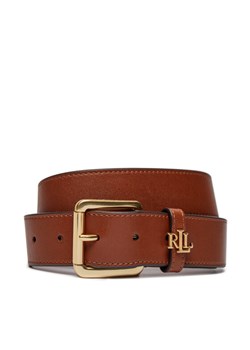 Lauren Ralph Lauren Pasek Damski 412942212002 Brązowy ze sklepu MODIVO w kategorii Paski damskie - zdjęcie 184231895