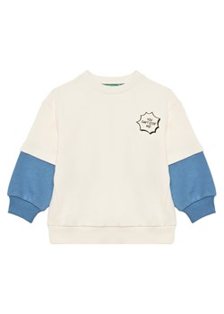 United Colors Of Benetton Bluza 3UNIG10I5 Beżowy Regular Fit ze sklepu MODIVO w kategorii Bluzy chłopięce - zdjęcie 184231915