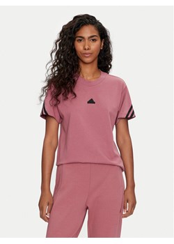 adidas T-Shirt Future Icons 3-Stripes IW5261 Różowy Regular Fit ze sklepu MODIVO w kategorii Bluzki damskie - zdjęcie 184233509