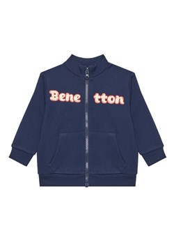 United Colors Of Benetton Bluza 3J70G503M Granatowy Regular Fit ze sklepu MODIVO w kategorii Bluzy chłopięce - zdjęcie 184233526