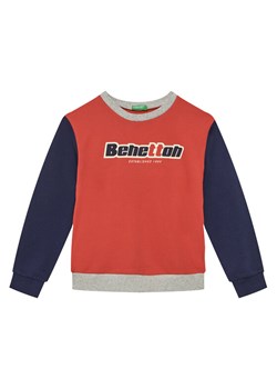 United Colors Of Benetton Bluza 3J68C10N2 Czerwony Regular Fit ze sklepu MODIVO w kategorii Bluzy chłopięce - zdjęcie 184233538