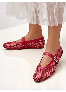 Royalfashion Damskie baleriny ażurowe z paseczkiem Naommi ze sklepu royalfashion.pl w kategorii Balerinki - zdjęcie 184234107