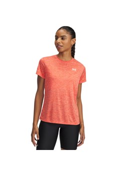 Damska koszulka treningowa Under Armour Tech SSC- Twist - pomarańczowa ze sklepu Sportstylestory.com w kategorii Bluzki damskie - zdjęcie 184234228