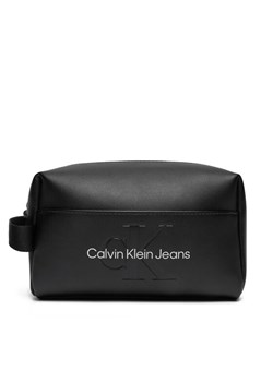 Calvin Klein Jeans Kosmetyczka K60K611483 Czarny ze sklepu MODIVO w kategorii Kosmetyczki - zdjęcie 184235118