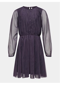Kids ONLY Sukienka elegancka 15307285 Fioletowy Regular Fit ze sklepu MODIVO w kategorii Sukienki dziewczęce - zdjęcie 184235145