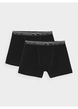 Męskie bokserki (2-pack) 4F 4FWMM00UBXSM051 - czarne ze sklepu Sportstylestory.com w kategorii Majtki męskie - zdjęcie 184236265