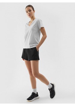 Damskie spodenki dresowe 4F 4FWSS24TSHOF286 - czarne ze sklepu Sportstylestory.com w kategorii Szorty - zdjęcie 184236837