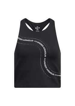 Dziewczęcy top treningowy Under Armour G Motion Branded Crop Tank - czarny ze sklepu Sportstylestory.com w kategorii Bielizna dziecięca - zdjęcie 184236918