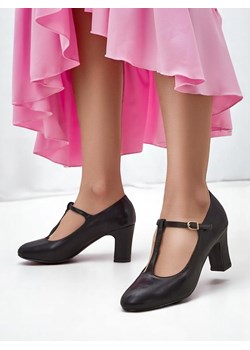 Royalfashion Damskie czółenka eko skórzane z paseczkami Pasello ze sklepu royalfashion.pl w kategorii Czółenka - zdjęcie 184238209
