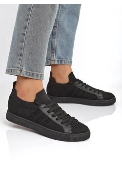 Royalfashion Trampki damskie ze wstawkami z eko skóry Tiven ze sklepu royalfashion.pl w kategorii Trampki damskie - zdjęcie 184238288