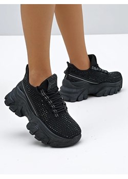 Royalfashion Sportowe sneakersy damskie z cyrkoniami Blysco ze sklepu royalfashion.pl w kategorii Buty sportowe damskie - zdjęcie 184238459