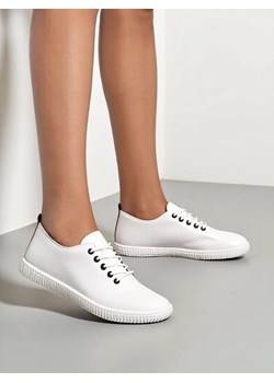 Royalfashion Damskie eko skórzane trampki Tonete ze sklepu royalfashion.pl w kategorii Trampki damskie - zdjęcie 184238516