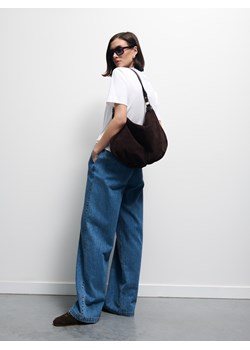 Mohito - Jeansy wide leg - niebieski - id: 449CZ-55J - marki Mohito - 184239187 Mohito - Jeansy wide leg - niebieski ze sklepu Mohito w kategorii Jeansy damskie - zdjęcie 184239187