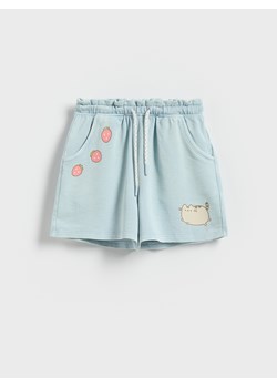 Reserved - Szorty Pusheen - jasnoniebieski ze sklepu Reserved w kategorii Spodenki dziewczęce - zdjęcie 184240886