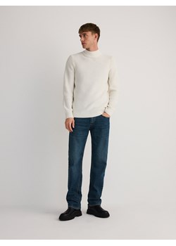 Reserved - Sweter z golfem - złamana biel ze sklepu Reserved w kategorii Swetry męskie - zdjęcie 184241808
