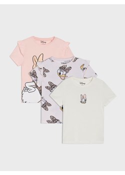 Sinsay - Koszulki 3 pack Disney - różowy ze sklepu Sinsay w kategorii Bluzki dziewczęce - zdjęcie 184246316