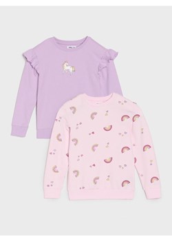 Sinsay - Bluzy 2 pack - wielobarwny ze sklepu Sinsay w kategorii Bluzy dziewczęce - zdjęcie 184246505