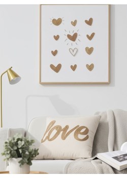 Sinsay - Poduszka z napisem Love - beżowy ze sklepu Sinsay w kategorii Dom - zdjęcie 184246678