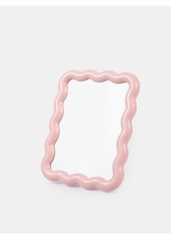 Sinsay - Lusterko z falowaną ramą - różowy ze sklepu Sinsay w kategorii Lustra - zdjęcie 184246838