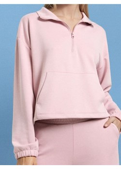 Sinsay - Miękka bluza z domieszką wiskozy - różowy ze sklepu Sinsay w kategorii Bluzy damskie - zdjęcie 184246866