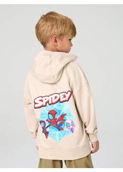Sinsay - Bluza z kapturem z nadrukiem na plecach Spidey & His Amazing Friends - beżowy ze sklepu Sinsay w kategorii Bluzy chłopięce - zdjęcie 184246976