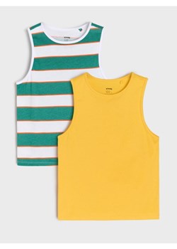 Sinsay - Koszulki bez rękawów 2 pack - pomarańczowy ze sklepu Sinsay w kategorii T-shirty chłopięce - zdjęcie 184247088