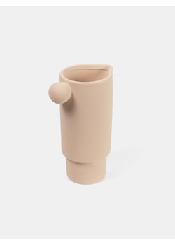 Sinsay - Ceramiczny wazon z okrągłym uchwytem - kremowy ze sklepu Sinsay w kategorii Wazony - zdjęcie 184247116