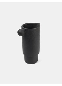 Sinsay - Ceramiczny wazon z okrągłym uchwytem - czarny ze sklepu Sinsay w kategorii Wazony - zdjęcie 184247117